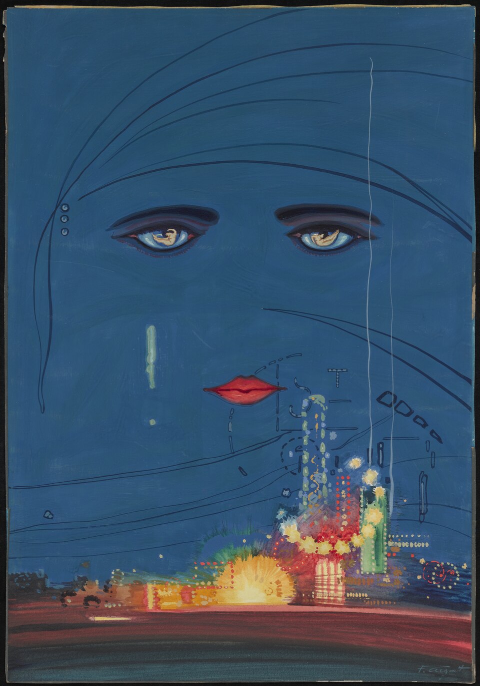 Scribner first edition dust jacket, Francis Cugat cover of The Great Gatsby