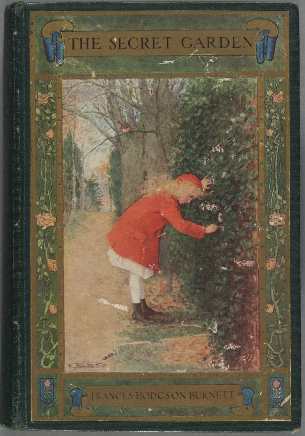 First American edition, Frederick A. Stokes, cover by Maria Louise Kirk cover of The Secret Garden